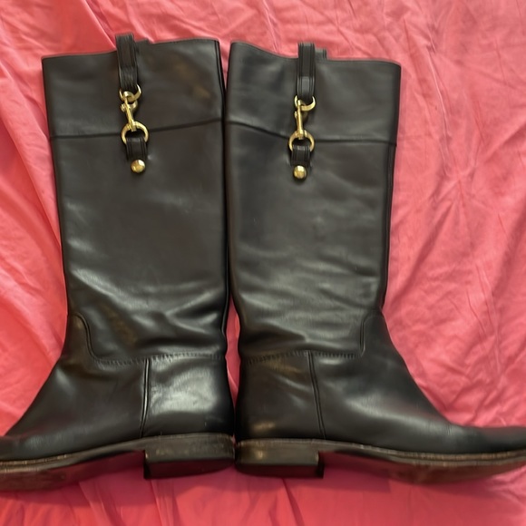 Coach women’s size 6.5 black riding boots. - Picture 1 of 9